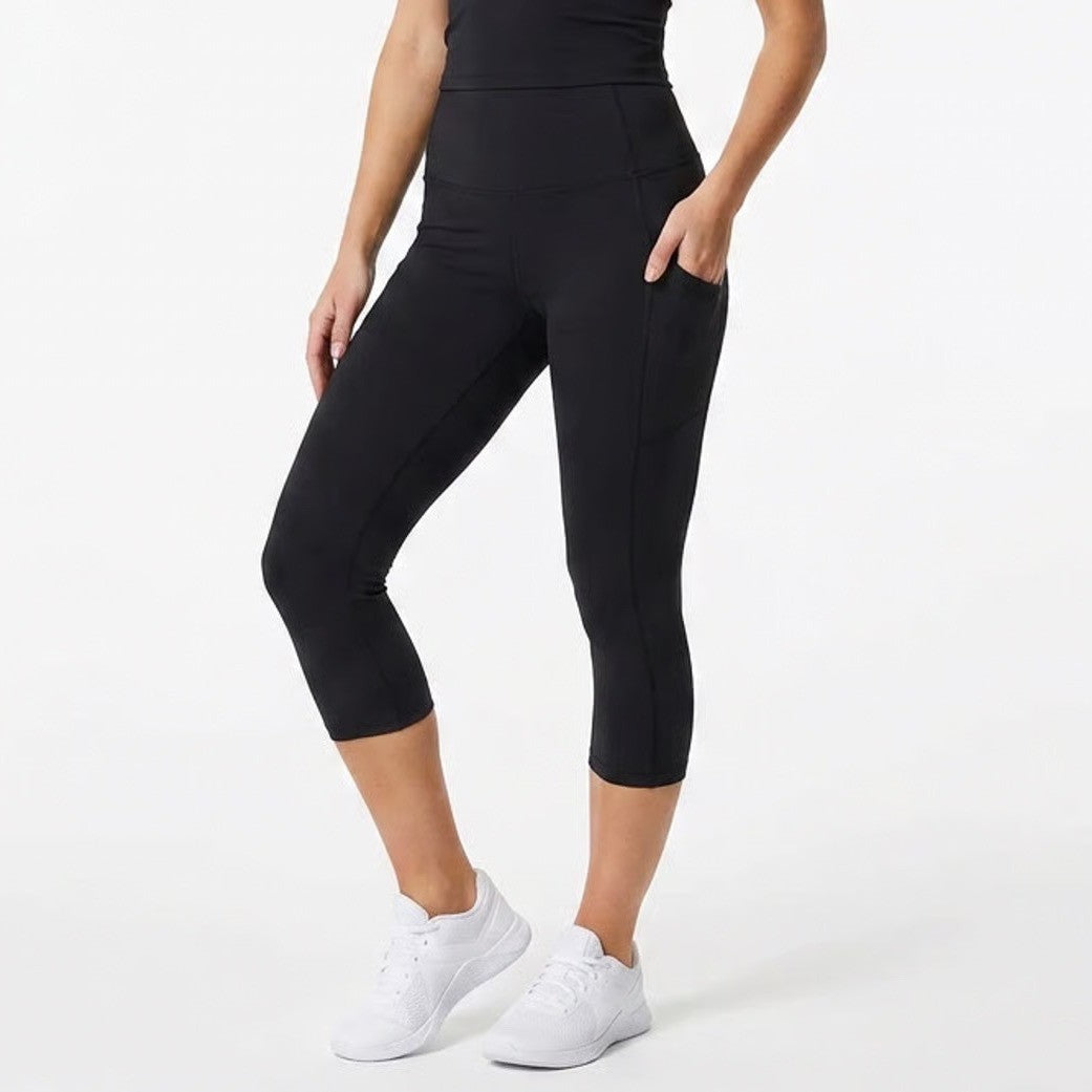 DSG Momentum Crop Leggings Womens Small Pure Black New With Tags
