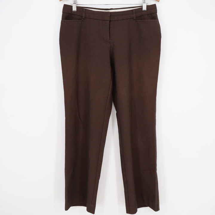Courtney Brown Straight Leg Trousers Womens 8P Petite Career Work Pants