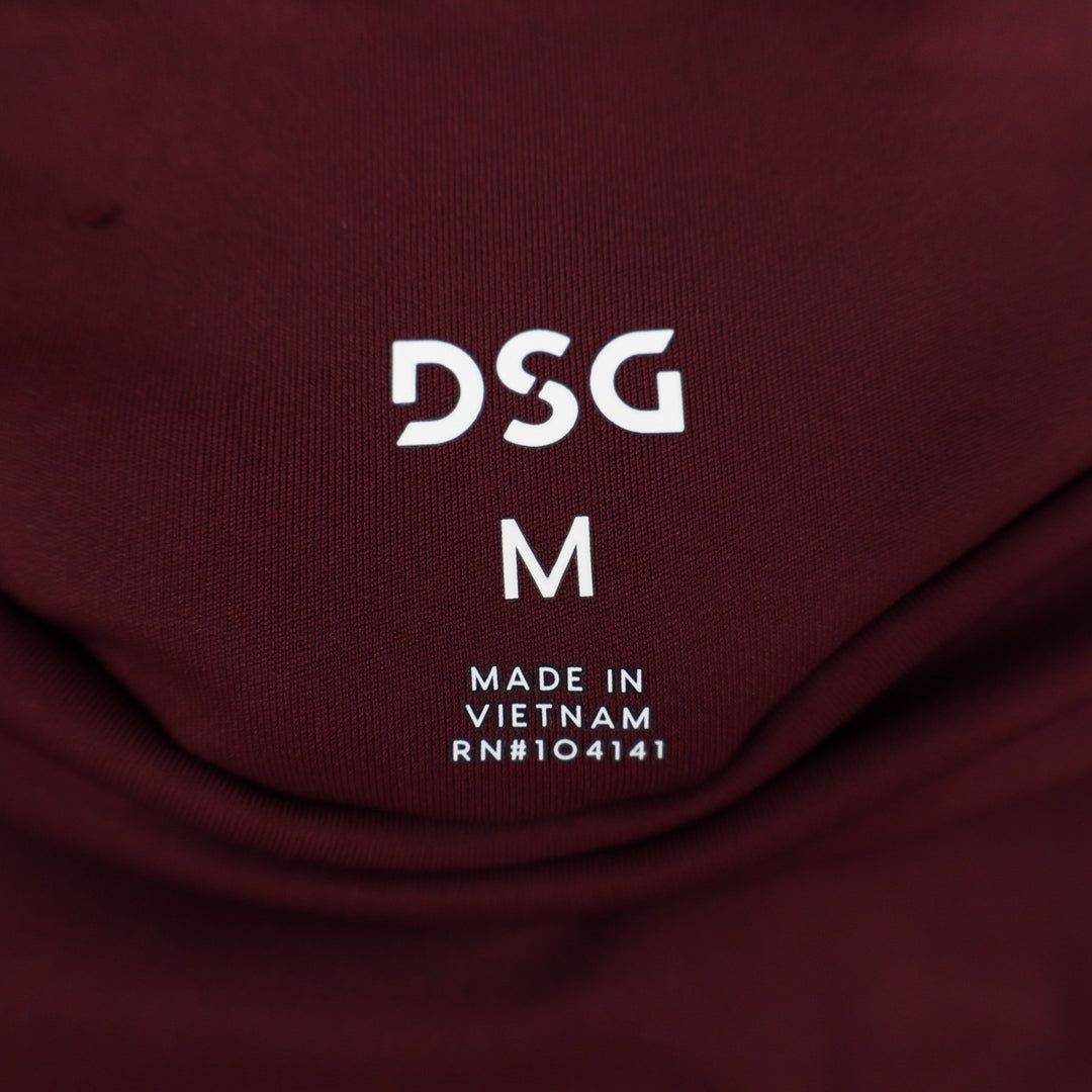 DSG Womens Activate 7/8 Leggings Team Burgundy High Rise Side Pocket Size M NWT
