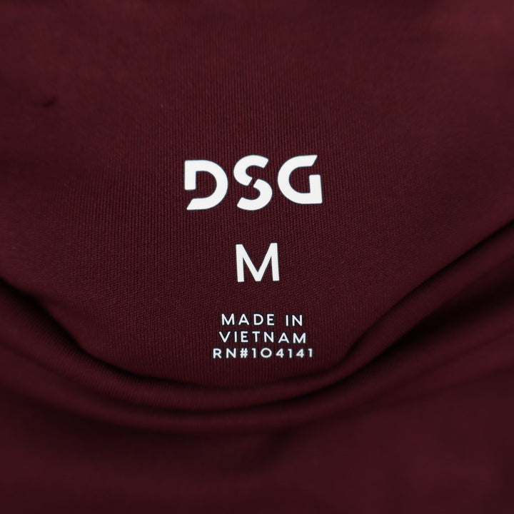 DSG Womens Activate 7/8 Leggings Team Burgundy High Rise Side Pocket Size M NWT