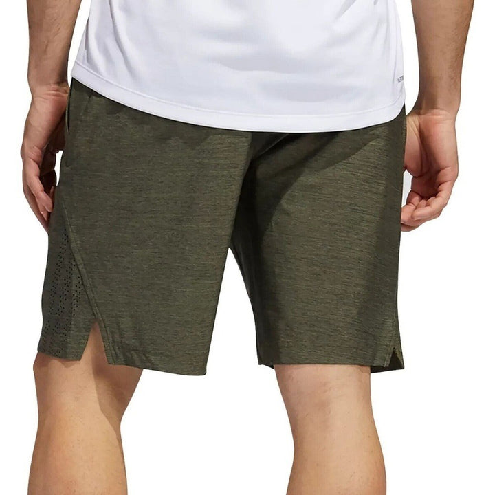 Adidas Men's Axis 2.5 Woven Heathered Shorts Size S Focus Olive