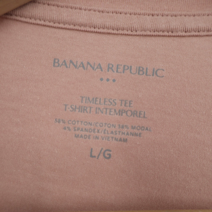 Banana Republic Timeless T-Shirt Intemporel Women Large Brown Crew Neck Pullover