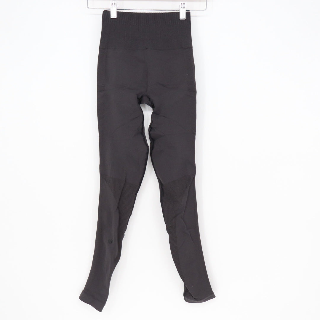 Lululemon Leggings Women's 4 to Train Tight Black High Rise Seamless Excellent