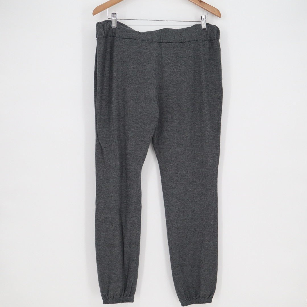 Mossimo Supply Co. Joggers Womens Large Heather Gray Stretch Drawstring Waist