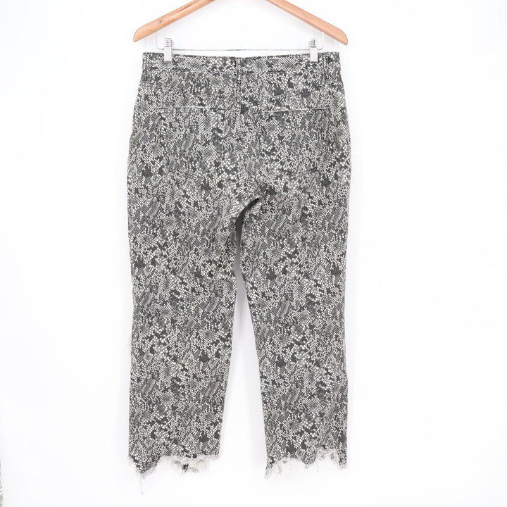 Free People We The Free Maggie Crop Jeans Women 28 Multi Denim Cotton Distressed