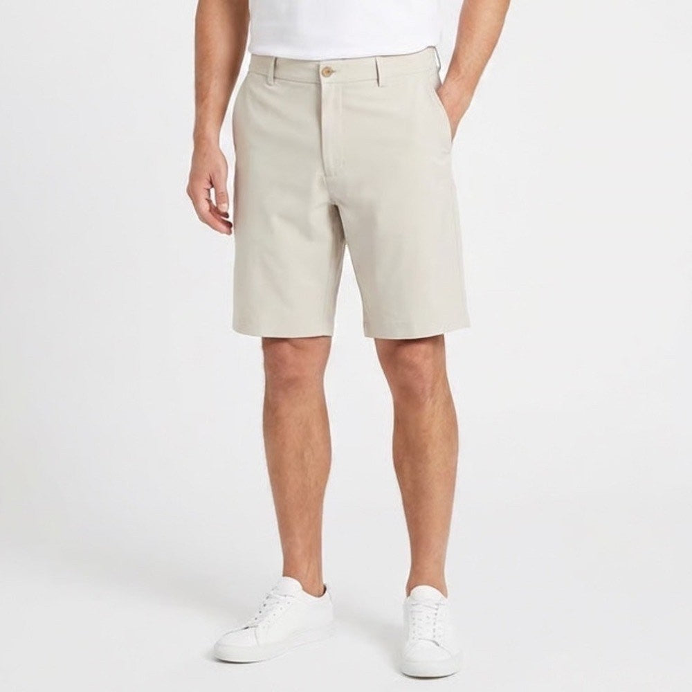 Walter Hagen Mens Perfect 11 Golf Shorts Light Khaki Big & Tall 46