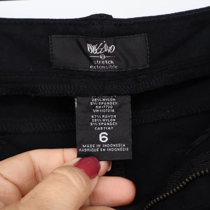 Mossimo Pants Womens 6 Skinny Stretch Black Mid Rise Excellent