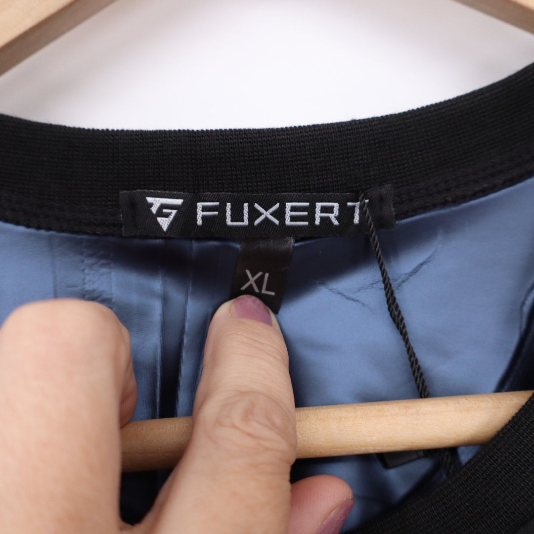 Fuxert Mens Black Technical Short Sleeve Crewneck Top XL