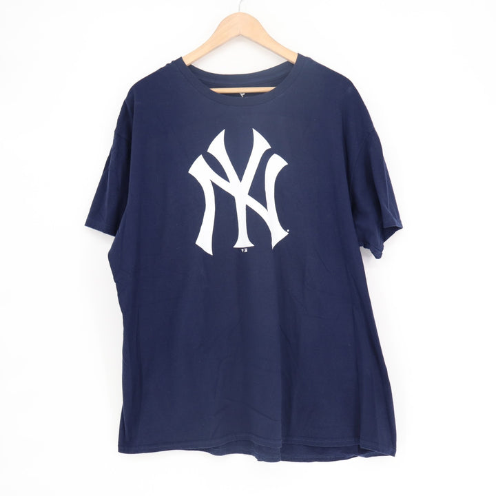New York Yankees MLB T-Shirt Mens XL Navy Blue Fanatics Short Sleeve Crew Neck