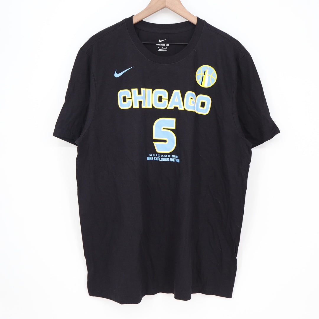 Nike Chicago Sky Angel Reese 5 Explorer Edition Black T-Shirt Mens XL WNBA
