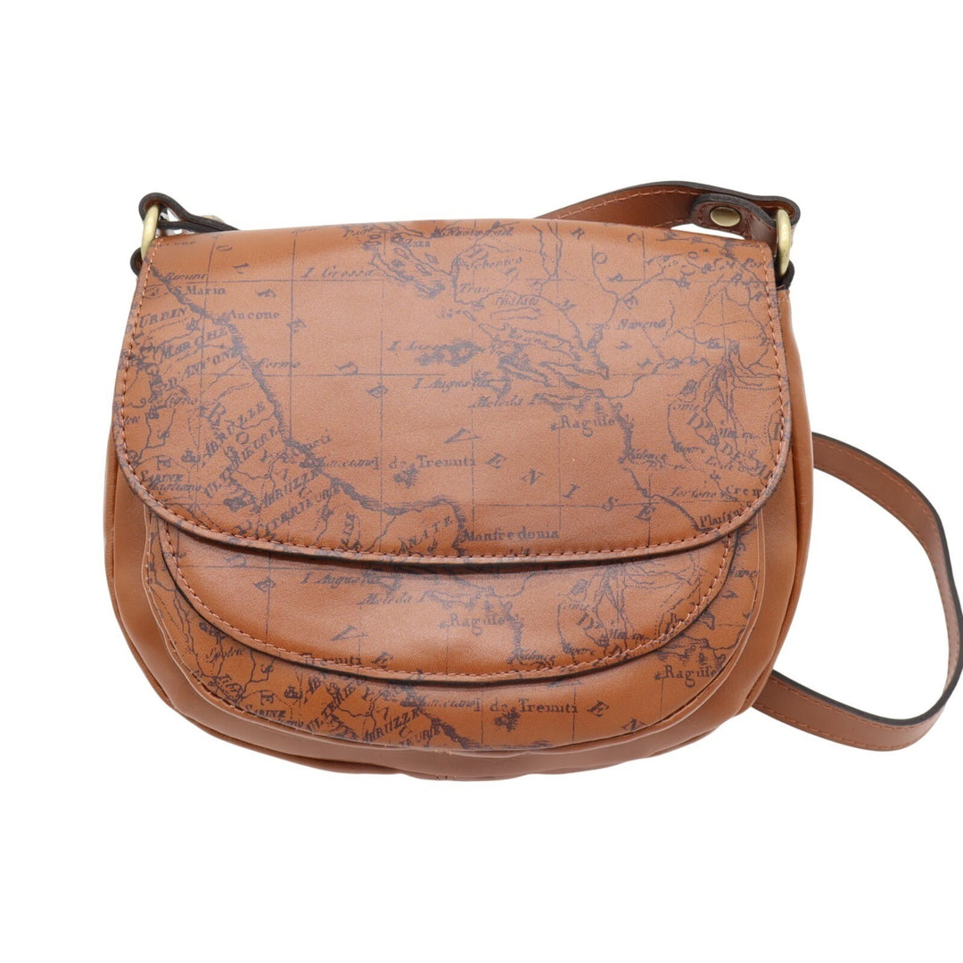 Patricia Nash Ryton Womens Handbag Riot Rust Leather Signature Map Crossbody Bag