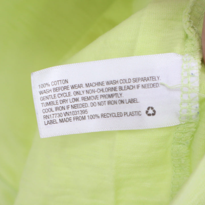 Universal Thread Womens Neon Lime Green Cotton Pocket T-Shirt Size M