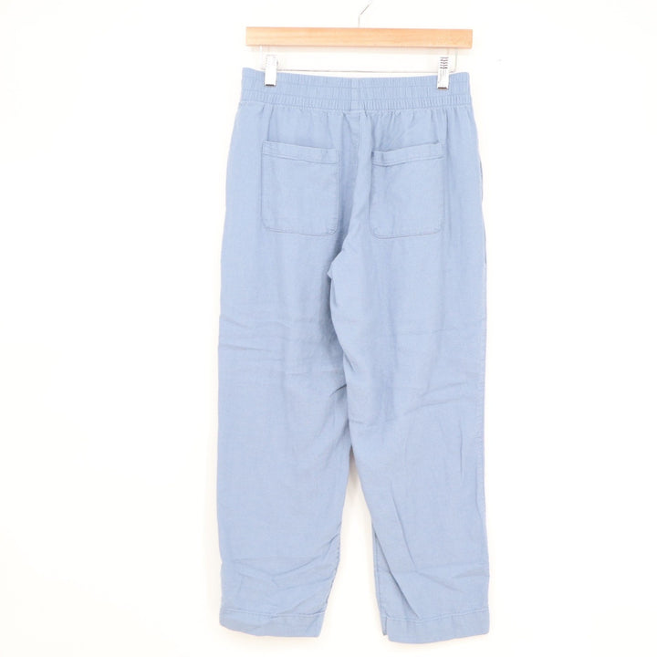 Old Navy Womens Small Light Blue High Rise Straight Comfort Waistband Pants