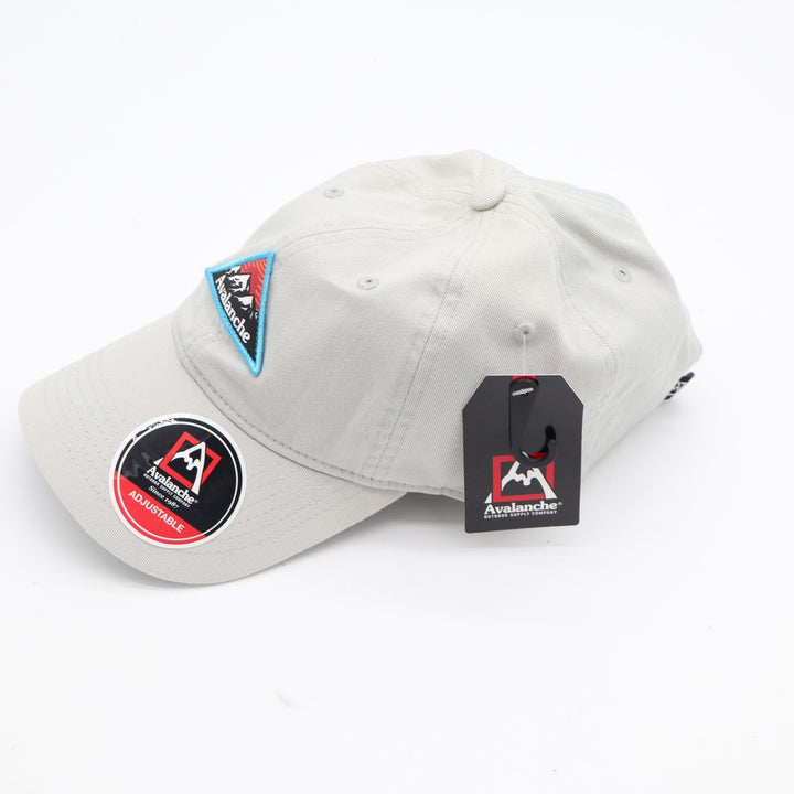 Avalanche Outdoor Supply Co Grey Mountain Logo Baseball Cap Hat