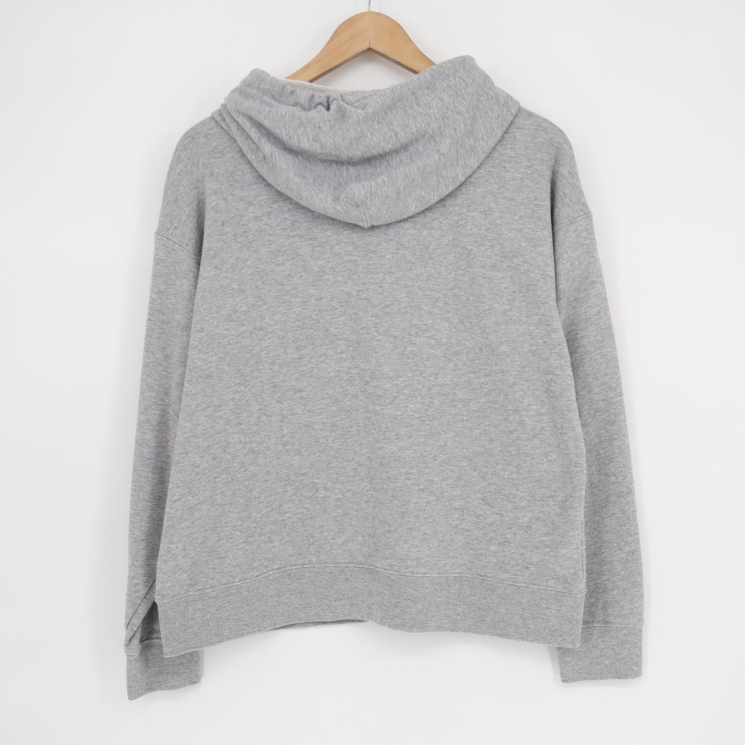 Calvin Klein Jeans Hoodie Womens Large Heather Gray Cotton Long Sleeve Pullover