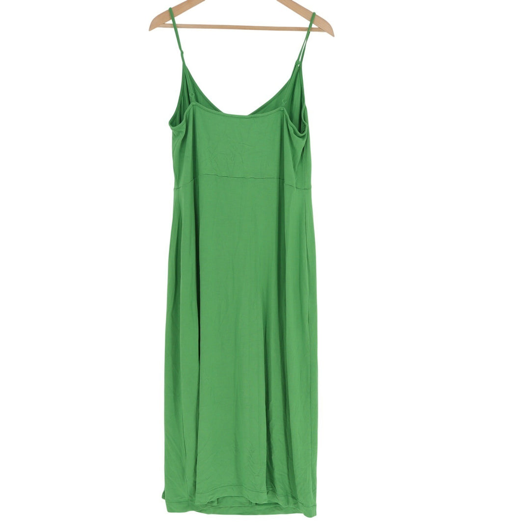 Boden Green Twist Front Midi Dress Adjustable Straps US 12R