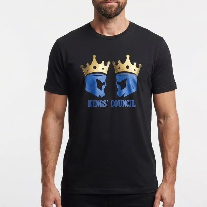 Next Level Apparel Kings Council Advance 2024 Black Graphic T-Shirt XL Men's