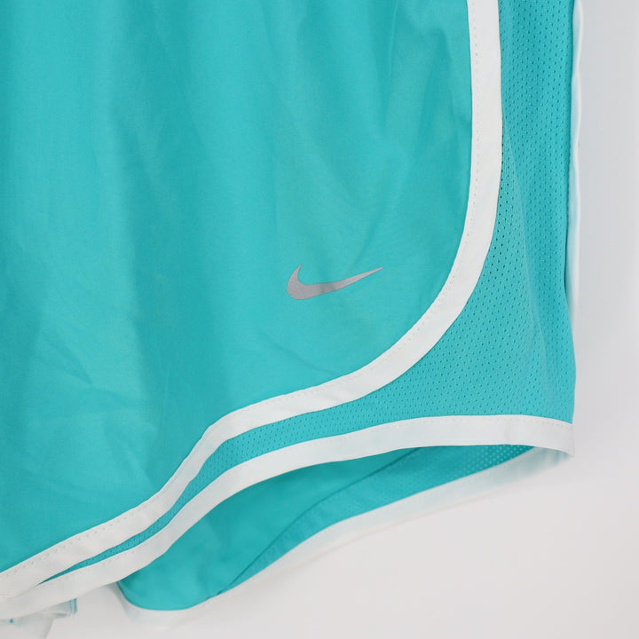 Nike Tempo Dri-FIT Running Shorts Teal Blue White Womens XL