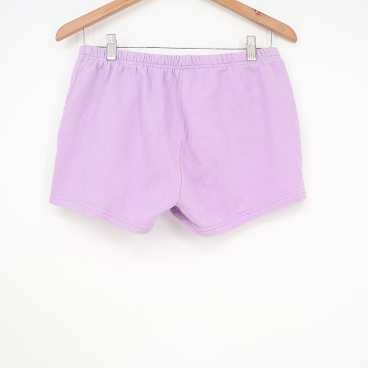 Rosio USA Lilac Purple Fleece Lounge Shorts Womens Large Elastic Waist
