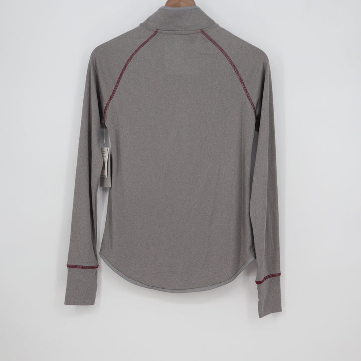 Colosseum Womens UMass Minutemen 1/4 Zip Stingray Pullover Gray Small