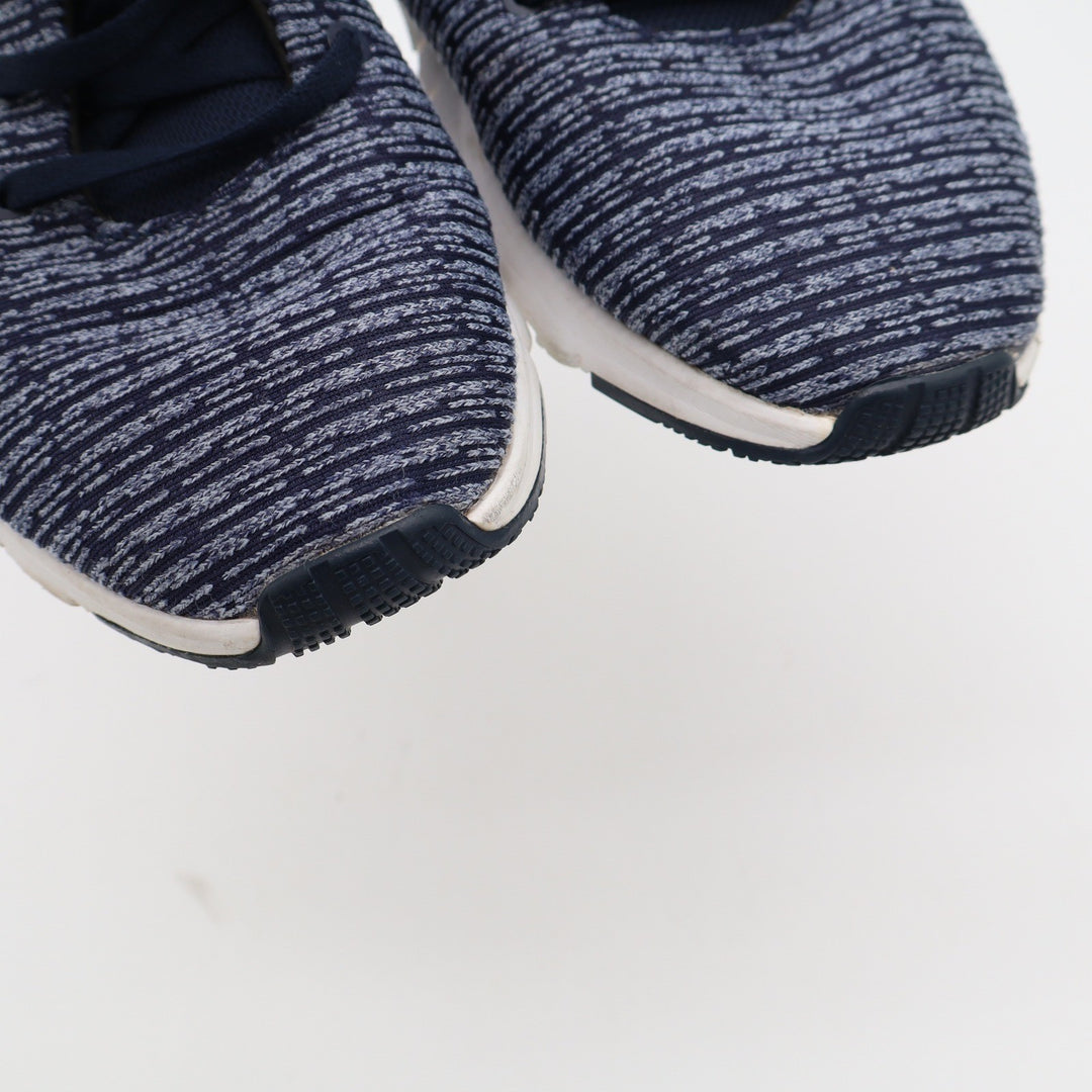 Reebok Womens Space Dye Knit Running Shoes Navy Blue White Size 10