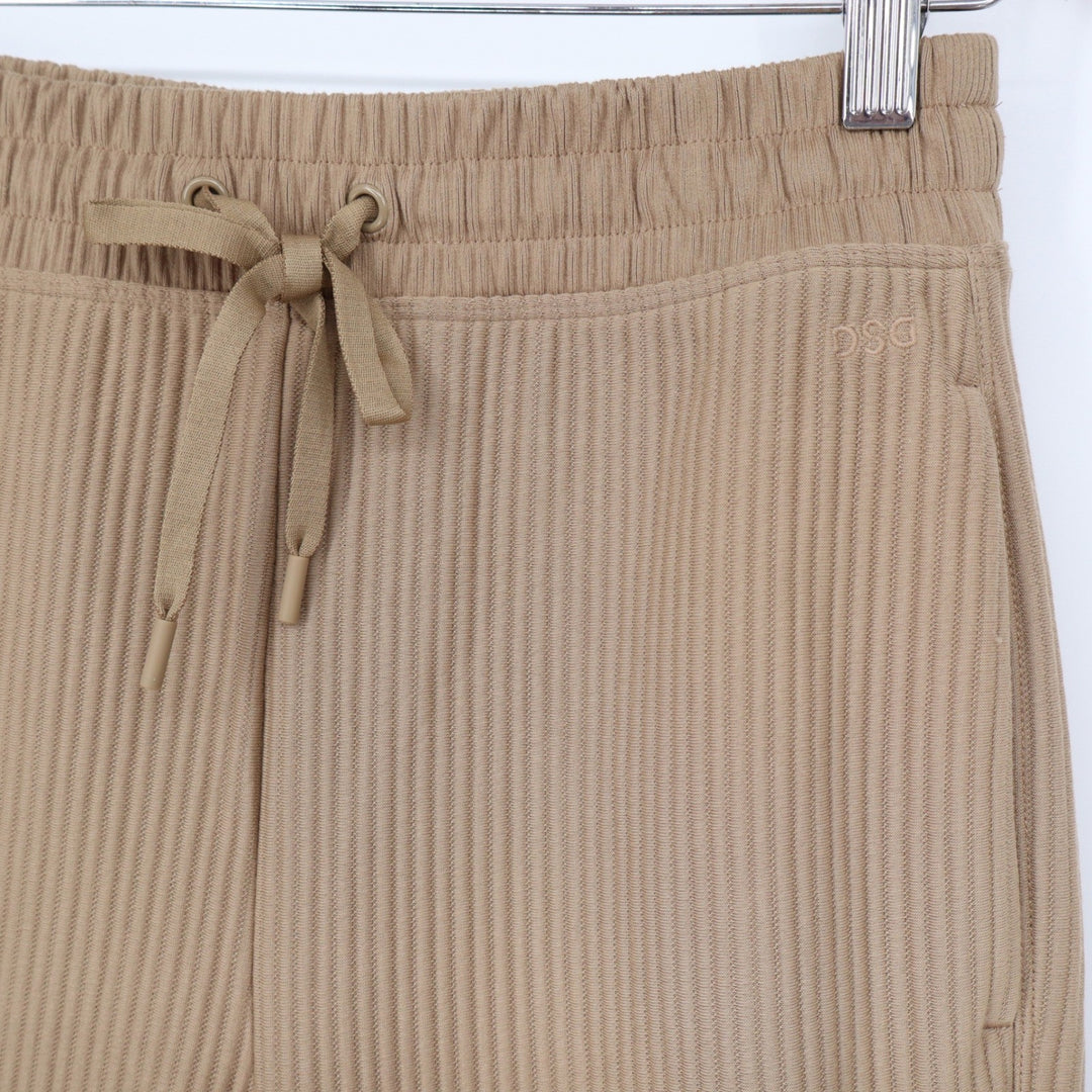 DSG So Soft Ottoman Jogger Womens XS Warm Stone Tan Ribbed Pants NEW