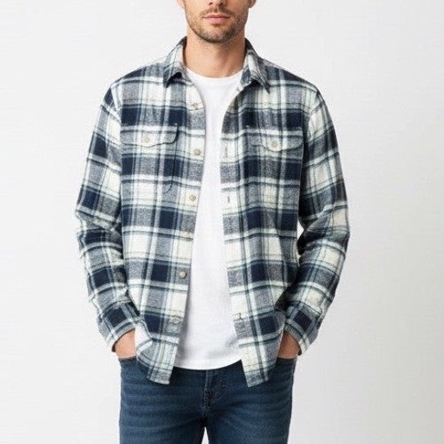 Sonoma Goods for Life Plaid Flannel Shirt Long Sleeve Button Down Size S
