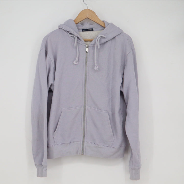 Brandy Melville Christy Full Zip Hoodie Lavender Purple Oversized Sweatshirt
