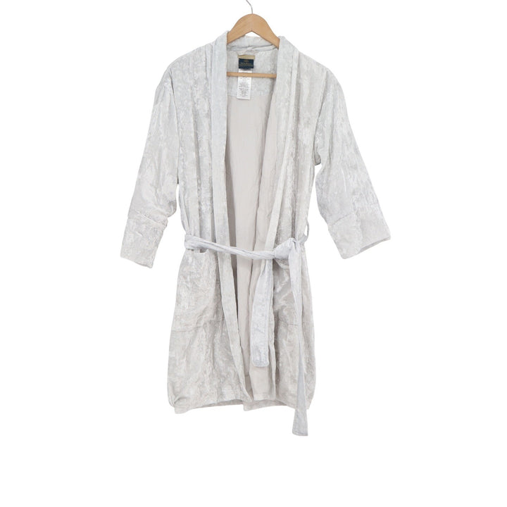 Pottery Barn Teen Harry Potter Lumos Maxima Crushed Velvet Robe Silver One Size