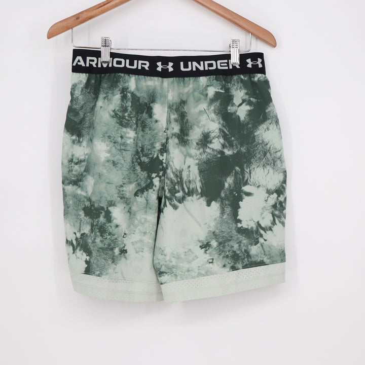 Under Armour Mens Vanish Woven 6in Printed Shorts Green Tie Dye M