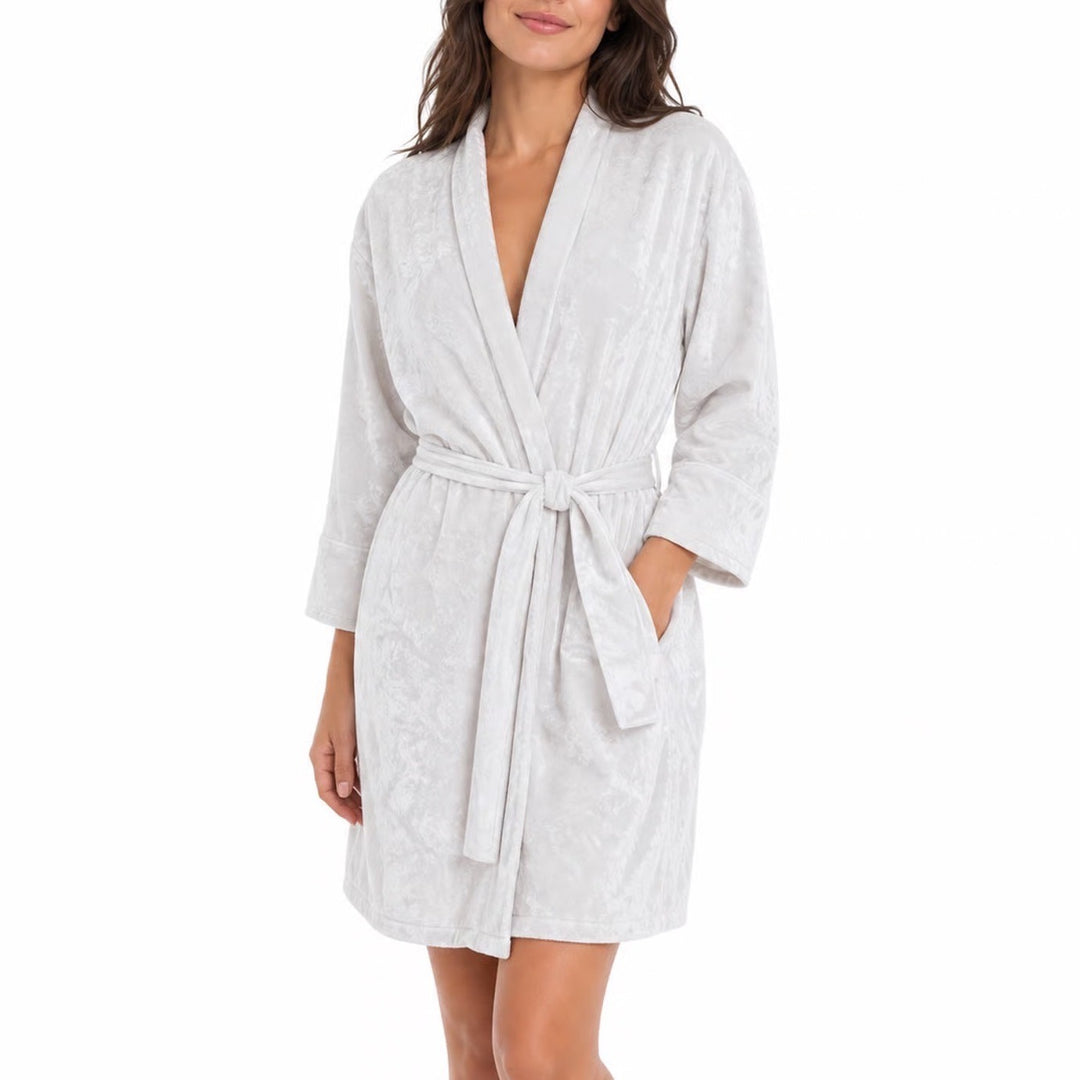 Pottery Barn Teen Harry Potter Lumos Maxima Crushed Velvet Robe Silver One Size