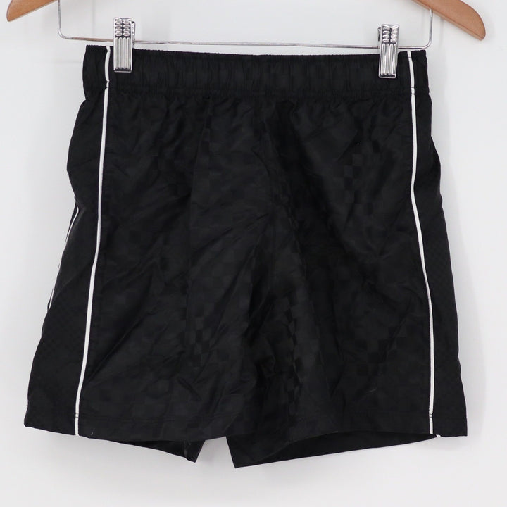 DSG Boys Woven Soccer Shorts Pure Black Checkerboard Size M 10-12 NEW