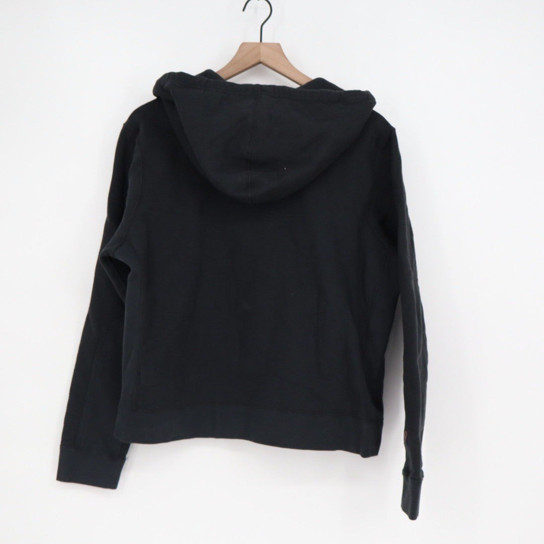 American Giant Women's Black Full Zip Hoodie Cotton Made in USA Size M
