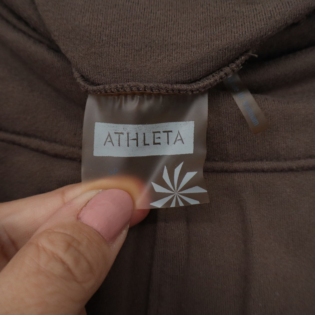 Athleta Brown Athletic Skort A-Line Wide Waistband Back Pocket Womens SP