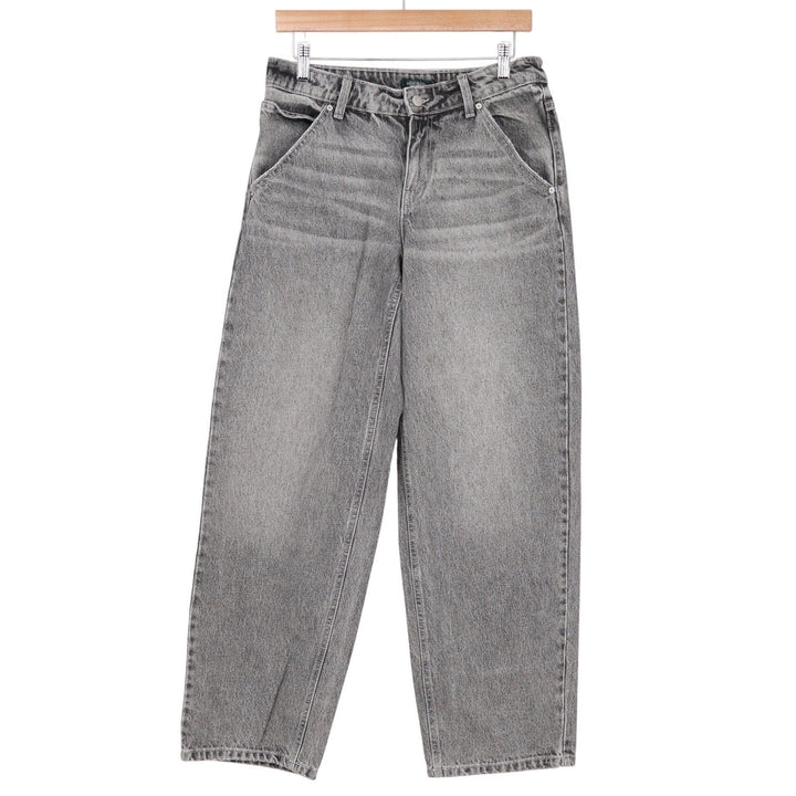 Wild Fable Jeans Womens 4 Carpenter Wide Leg Gray High Rise Utility Denim
