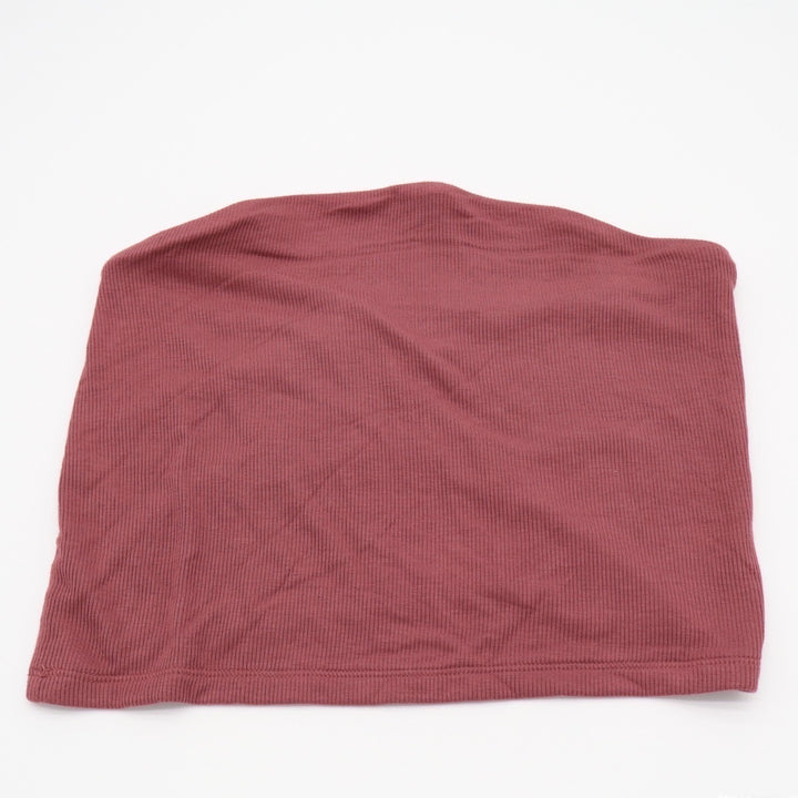 American Eagle Outfitters Soft & Sexy Crop Tube Top Womens L Burgundy Strapless