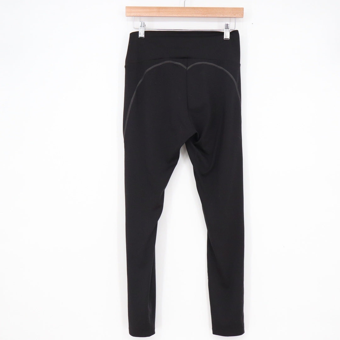 Gymshark Black High Waisted Taped Seam Leggings Womens Size L