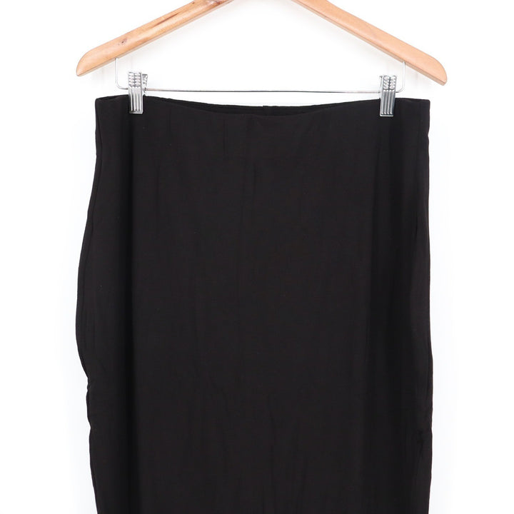 Naked Wardrobe Black Maxi Skirt High Stretch Bodycon Plus Size 3X