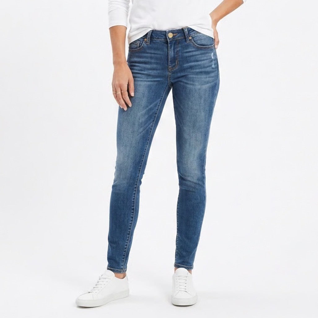 Maurices Dark Wash Skinny Jeans Blue Denim XS Regular