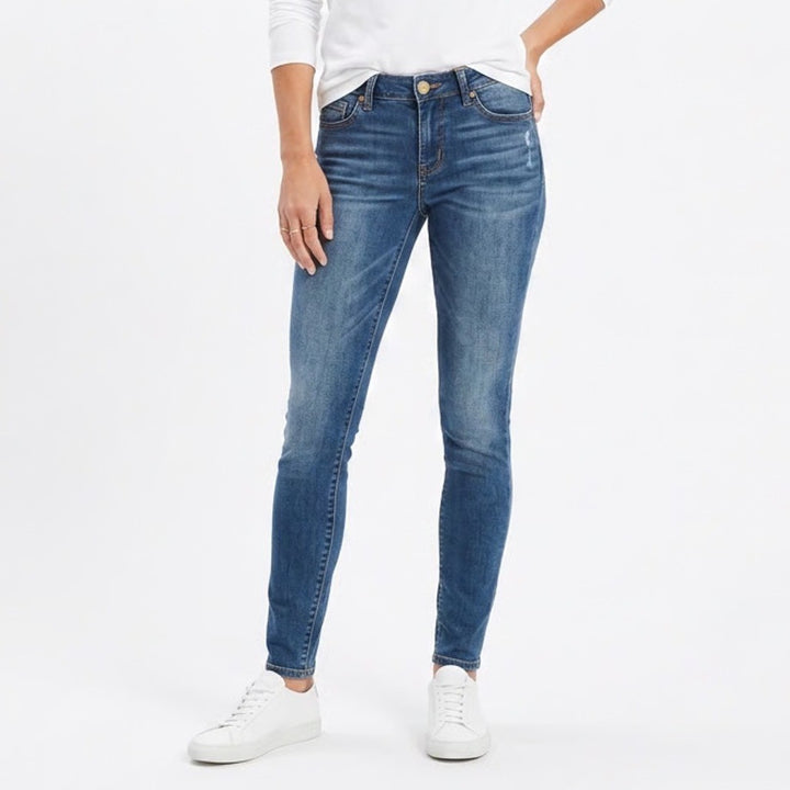 Maurices Dark Wash Skinny Jeans Blue Denim XS Regular