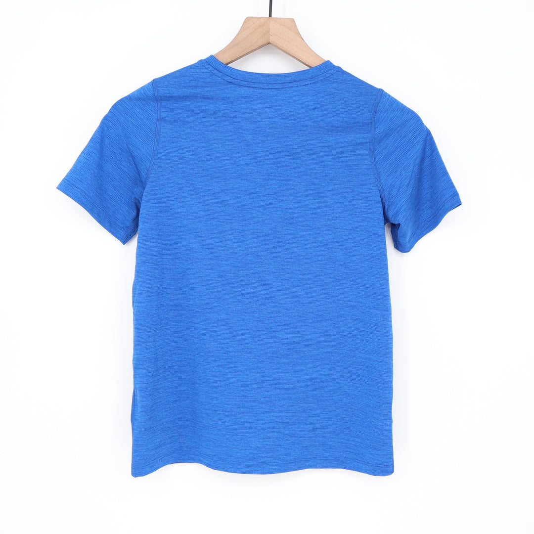 DSG Boys Movement Tee Royal Blue Heather Short Sleeve Athletic Shirt M 10-12