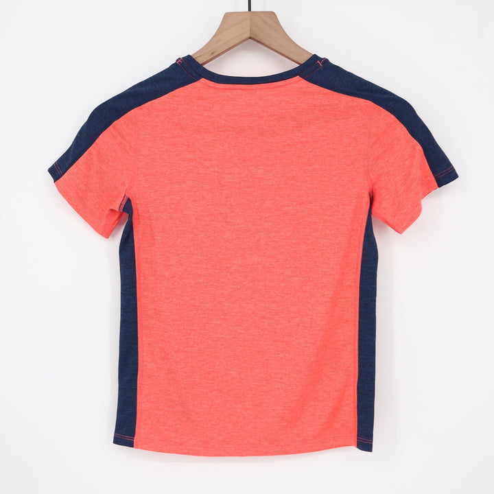 DSG Boys S 8-9 Pieced Graphic Movement Tee Cabana Coral Navy Basketball 1989 NEW