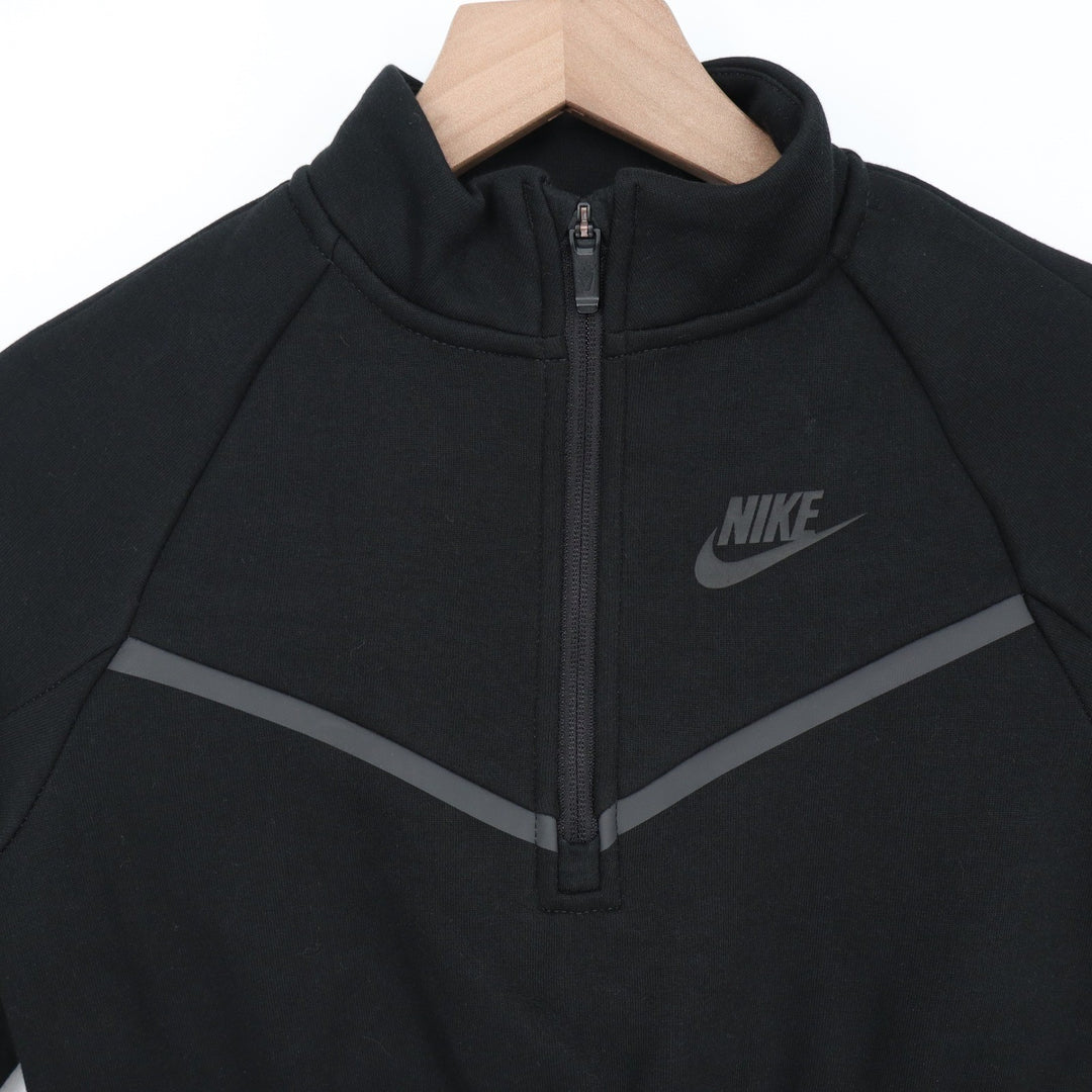 Nike Girls Tech Fleece Quarter Zip Dress Black Size 6X NEW