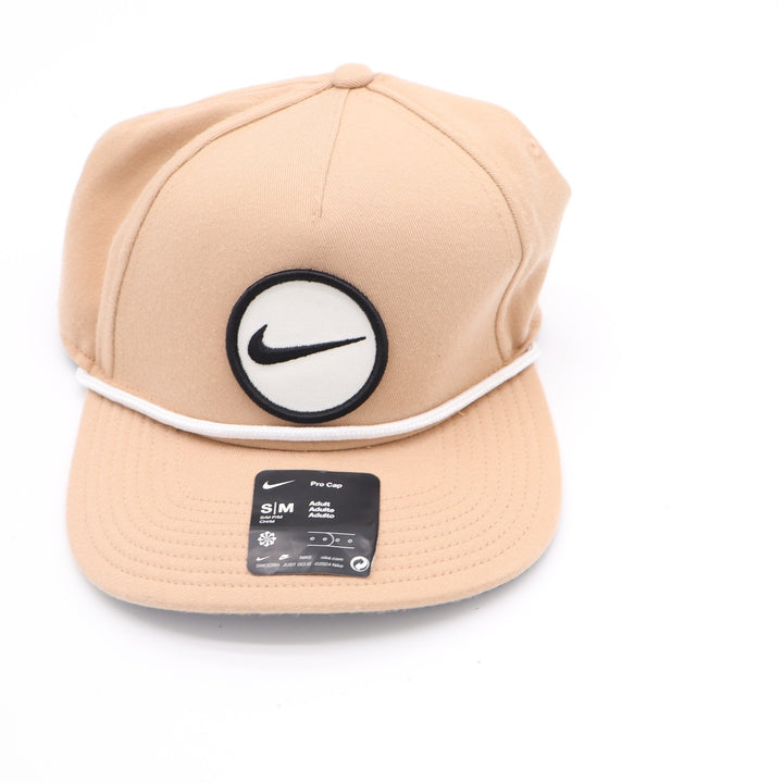 Nike Pro Cap Tan Khaki Dri-FIT Snapback Hat Rope Detail S/M NEW