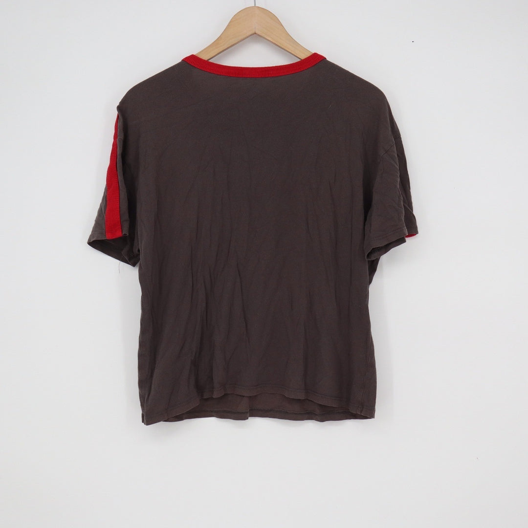 IT Movie The Losers Club Derry Maine Ringer Graphic Tee Grey Red Size M