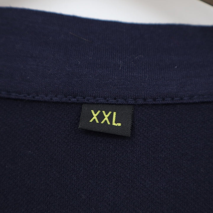 Polo Shirt Mens 2XL Navy Short Sleeve Moisture Wicking Golf Tennis Performance