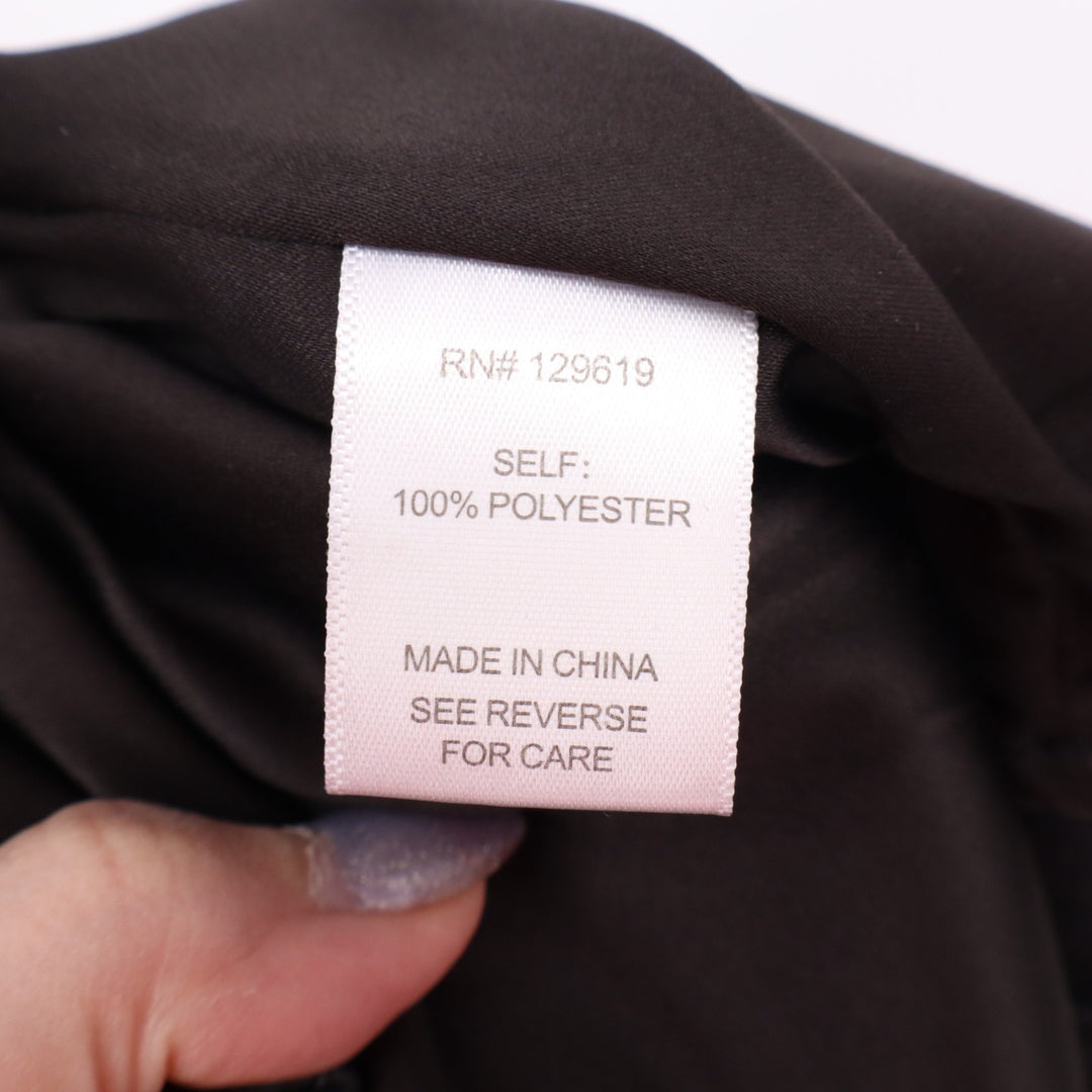 Allie Rose Faux Leather Chino Shorts Womens Medium Black Pleated Outdoor Zip Fly