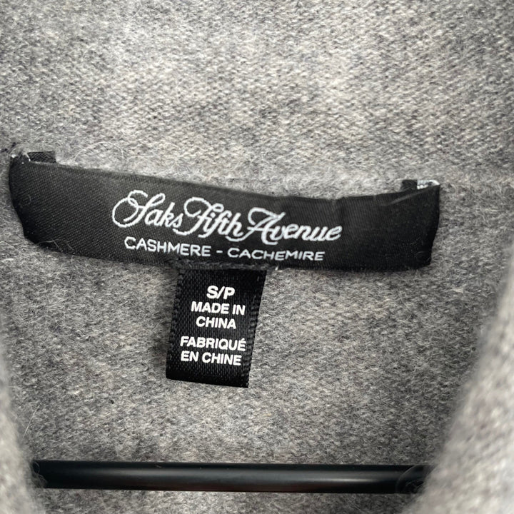 Saks Fifth Avenue Cashmere Asymmetrical Turtleneck Sweater Size SP