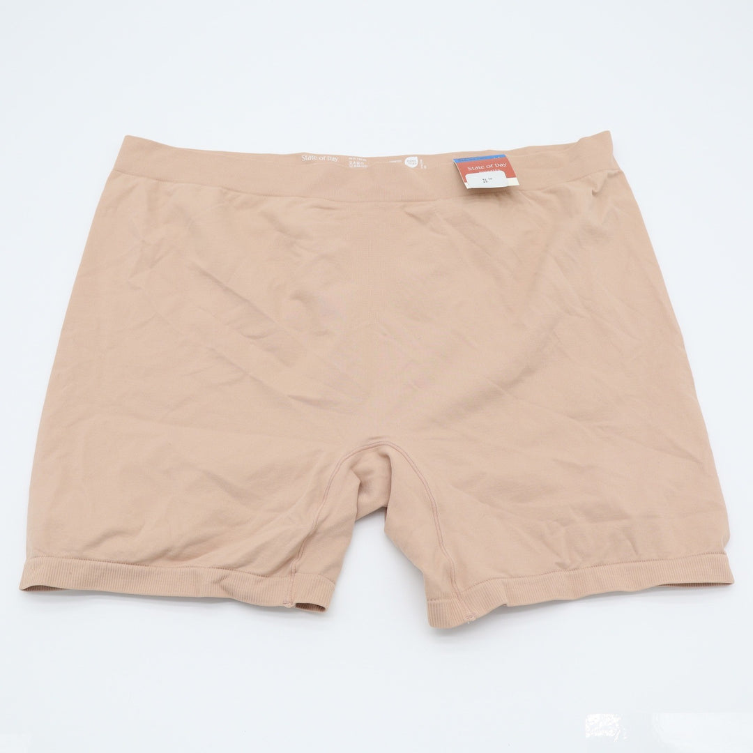 State of Day Intimates Tan Seamless High Waisted Shorts XL SMLSS HIG 100201121