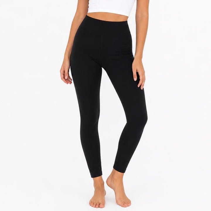 Forever 21 Womens Solid Black Elastic Waist Slim Fit Leggings Size Small